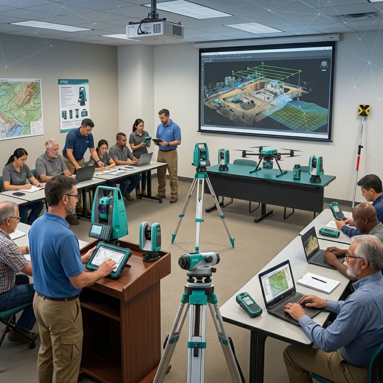 cursos de capacitación topográfica en geo gv